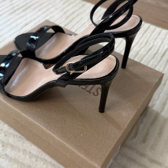 Steve Madden Suzie Black Patent Heels - Size 10 - Picture 2 of 5